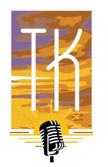 TK with microphone and sunset